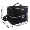 Bolsas de armazenamento Case de organizador de unhas Caixa de bolsas de duas camadas para acessórios Manicure Holds 40