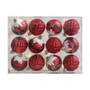 パーティーデコレーション12パッククリスマスボールの装飾品粉砕されたウェディングa0ke