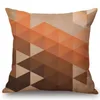 Pillow Nordic Luxury Style Mosaic Triangle Plaids Geometric Case Cover Car Seat Office Chair Decor Throw