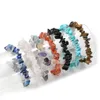 Lot de bracelets en pierres précieuses naturelles irrégulières pour femmes, pépites de perles, Fluorite, améthyste, cristal Rose, Quartz