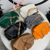 Newset Luxury Cloud Shape Evening Bags Bag With Thick Chain Clutch Women Pouch Genuine Leather Clip Designer Handbags Crossbody To184y