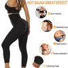 Kvinnors shapers byxor svettas leggings midja tränare termo body shaper bantning benmage kontroll viktminskning träning kostymer