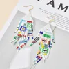 Dangle Earrings ZMZY Miyuki Seed Beads Tassel For Women Handmade Long Bohemian Fashion Jewelry Statement