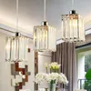 Lampes suspendues moderne K9 cristal Led lustre suspension pour salle à manger Colgante E27 luminaires maison déco MJ1013