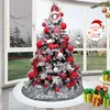 Christmas Decorations Tree Ornament 100CM Skirt Xmas Decor Carpet DIY Year 2023 Navidad Home