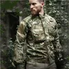 Outdoor Jackets Hoodies Camouflage Long Sleeve Shirt Jacket Men Waterproof Breathable Wearable Tactical Coats Male Outdoor Hiking Military Mens Jackets 0104