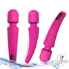 Itens de beleza Massageador sem fio Dildo Vibradores Produtos sexy eróticos para mulheres Brinquedos Cekc Poderosos 9 Padrões À prova d'água G-spot Av Wand