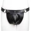 Sex Toy Chasteté Sous-vêtements en cuir pour hommes Ceinture Culotte Sous-vêtements BDSM Pénis Cage BGO-0079 Équipement Mâle Hommes Adultes Utilisation quotidienne Personnalisée