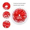 Christmas Decorations Red Tree Skirt Plush Faux Fur Xmas Carpet Merry Ornament Year Navidad Home Decor