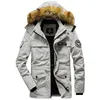 Outdoor Jackets Hoodies Winter Jacket Men Multi-pocket Windbreaker Fur Hooded Collar Thicken Outdoor Parkas Men Keep Warm Armband Jackets Plus Size 5XL 0104