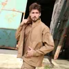 Giacche da esterno Felpe con cappuccio Giacca tattica in pile da uomo Outdoor Militare Pelle di squalo Soft Shell Combattimento Giacca a vento Cappotti Army Bomber impermeabile Giacche cargo 0104