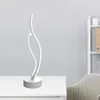 Lámparas de mesa, lámpara espiral decorativa sencilla para mesita de noche, luces de escritorio de lectura para dormitorio, al lado de la decoración del hogar