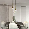 Pendant Lamps Dining Room Lamp Modern Minimalist Glass Restaurant Bar Table Nordic Luxury Long Line Chandelier Single Head