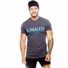 T-shirts hommes 2021 Summer Mens T-shirt Mode Streetwear manches courtes Gyms Fitness Bodybuilding Entraînement Slim Tee Tops Coton Vêtements T230103