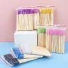 Makeup Brushes 200pcs Disposable Bamboo Mascara Wand Eyelash Brush Tools