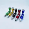 Latest Colorful Metal Alloy Filter Pipes Dry Herb Tobacco With Bowl Cover Cap Removable Handpipes Portable Innovative Design