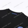 xinxinbuy Men designer Tee t shirt Paris Blue Earth letters print jacquard short sleeve cotton women white black gray XS-2XL