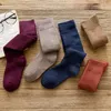 Women Socks 1Pairs/lot Japanese Casual Solid Color Calf Autumn Winter Warm Under The Knee High Tube Female Long Stockings