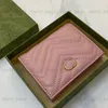 Sheepskin Designer Purses Mens Wallets Women Men Luxury Brand Cardholder Fashion Small Coin Pocket G Card Holders Pink Couple Wallet