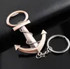 Vintage Boat Anchor Keychain Zinc Alloy Beverag Keyring Beer Bottle otion Gift