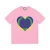 Dames T-shirt Designer Summer Double G Interlock Love Print T-shirt korte mouw Casual veelzijdige D2qu