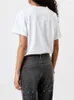 Женские футболки с футболкой блестящие футболка женская повседневная мода белая или черная футболка с короткими рукава