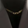 Подвесные ожерелья дорогая сеть ожерелье Женское многослойное двойное клавис ретро-личность, сшивая дикие