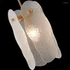 Lampes suspendues nordique minimaliste chevet verre Led lustre modèle chambre chambre décor Designer luxe luminaires suspendus