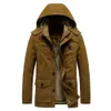 야외 재킷 후드 군대 두꺼운 따뜻한 재킷 남자 겨울 양털 야외 후드 끈 파카 코아스 mens 면세기 중간화물 전술 재킷 0104