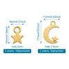 Collane con ciondolo 300pcs Crescent Moon Mini Star Charms Ciondola orecchini Bracciale Accessori Blank Stamping Tag per la creazione di gioielli fai da te