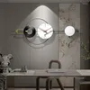 Horloges murales Designer silencieuse horloge élégante minimaliste Grand décoration de salon Horloge Murale moderne moderne