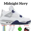 أحذية كرة السلة للأزياء Jumpmans 4 للرجال نساء 4s العسكرية القط القماشي J4 White Oreo Jordens4 Fired Red Thunder Midnight Mens Mens