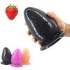 Beauty Items Big Strawberry Anal Plug Dildo Adult sexy Toys Huge Butt Plugs Prostate Massage Vaginal G-spot Stimulator for Women Men