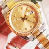 Diamond Mens Women Gold Face Automatic Wrist Watches Designer Ladies Watch 2021 Nyest238y
