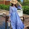 Casual Dresses 2023 Chiffon Sense Of Design Super Xiansen Series Sweet and Fresh Platycodon Dress