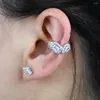 Rückseiten-Ohrringe, modischer Damenschmuck, funkelnder Bling, verschiedene geformte Cz-Ohrringe, kein Piercing, für 1 Stück