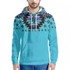 Camisas casuales para hombres Patrón de estilo tribal Creativo Impreso Deportes Sudadera con capucha de manga larga para hombres y mujeres en otoño invierno Clothi