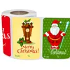 Geschenkwikkeling 250 stks Kerstmis Santa Adhesive Labels Stickers Decoratie Paper Scrapbooking Seal Merry Stationery -benodigdheden