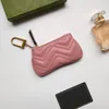Damskie portfele na klucze męskie portmonetki damskie projektant mody portmonetka etui na karty prawdziwej skóry torba na zamek błyskawiczny z pudełkiem