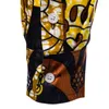 Chemises décontractées pour hommes Mode Imprimer Chemise africaine Hommes Batik Wax Traditionnel Coton Afrique Vêtements Chemise Homme