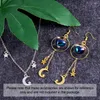 Naszyjniki wiszące 300pcs Crescent Moon Mini Star Charms Dangle Kolczyki Bransoletka