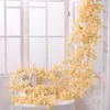 Fleurs décoratives fleurs de cerisier artificielles fraîches 135 tête de fleur fausse soie tenture murale Rose vigne pour mariage