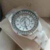 H2981 Керамика Дизайнер Смотреть бриллианты модные дамы Quartz Движение Смотреть 33 мм/38 мм водонепроницаемые наручные часы Женские часы подарок