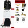 Tweedelige jurk Luxe Cruise Officier Commandant Marine Uniform Vrouwen Jas Pak Beheerders Veiligheid Werkkleding Bewaker Uniformen