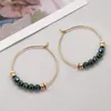 Hoop oorbellen Go2boho kristal kralen oorring bling kralen eenvoudige oorbel goud kleur roestvrijstalen cirkel sieraden voor vrouwen