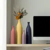 Wazony nordycki prosty ceramiczny wazon sucha akcesoria trawy rzemiosło domowy stół do salonu do dekoracji kwiatów