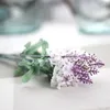 Flores decorativas 10 cabeças/bouquet flor de seda colorida artificial lavanda Flores de casamento decoração de casa falsa por atacado