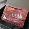 22/28cm Niki Chain Bag Super Quality Womens Flap Crossbody Shoulder Messenger Bag Luxurys Designers V￤skor Handv￤skor Purses Cowhide ￤kta l￤der Cross Body Pl￥nb￶cker