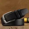 Cinture Jeans Cintura in ecopelle per uomo Fibbia ad ardiglione Adulto Casual Nero Marrone Cintura larga 3,5 cm Alta qualità 2023 KZR001