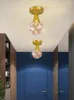 Taklampor nordiska mode guld gypsophila lampa modern balkong gången ljus korridor ingång dörr armatur led present cl101305